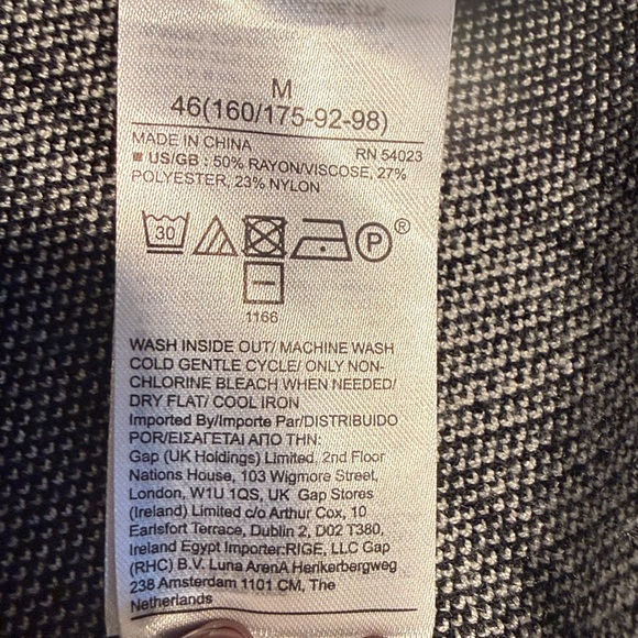 Banana Republic Plaid Statement Sweater Black Medium - Picture 9 of 13